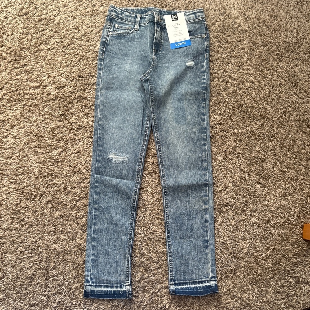 Girls Classic Blue Skinny Jeans